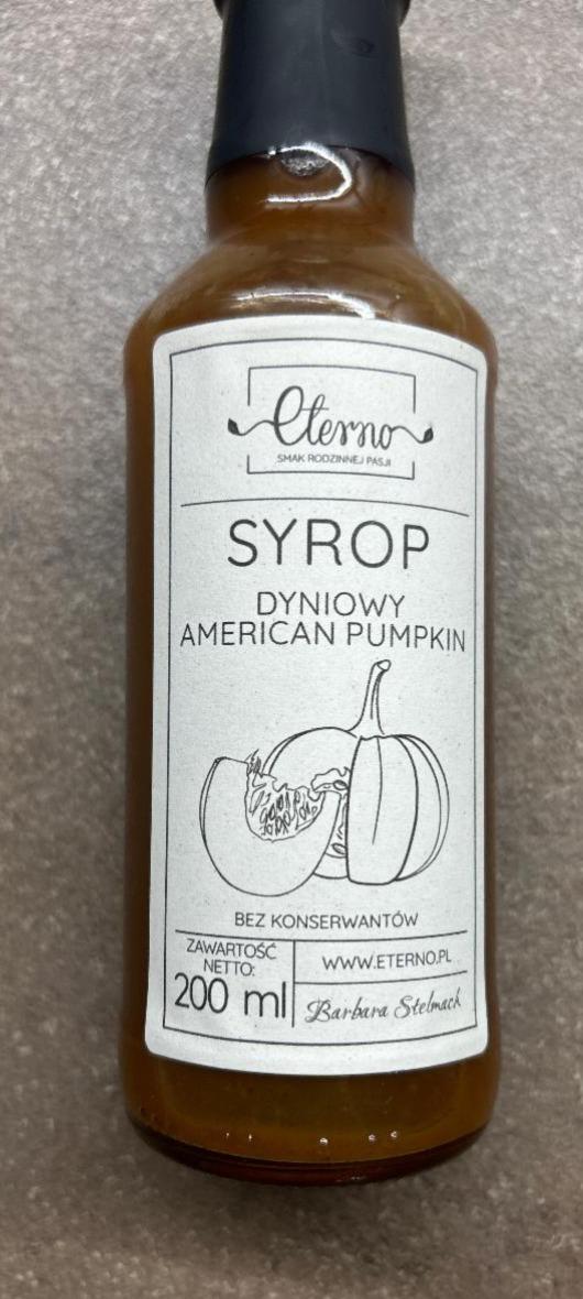 Fotografie - Syrop Dyniowy American Pumpkin Eterno