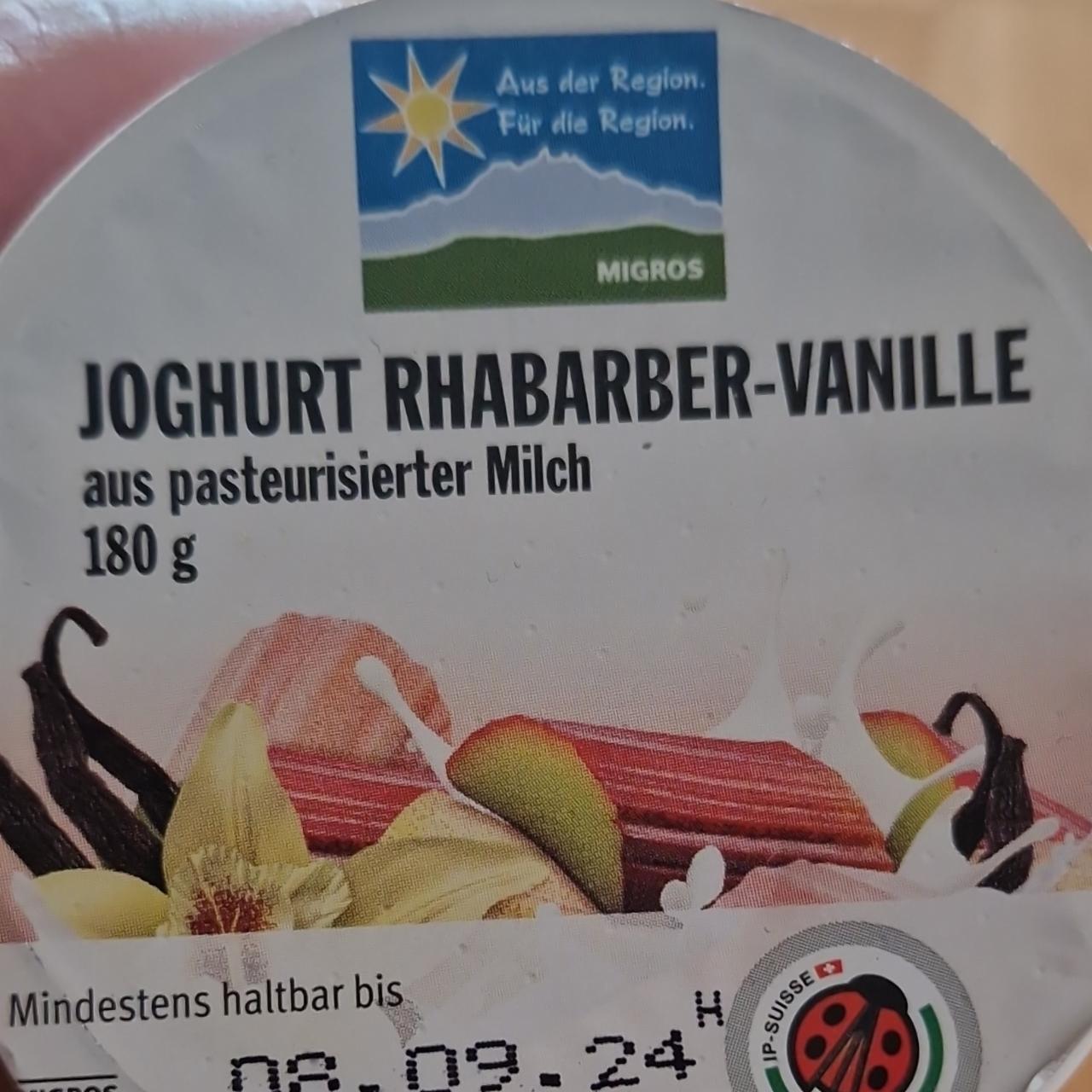 Fotografie - Joghurt Rhabarber-Vanille Migros