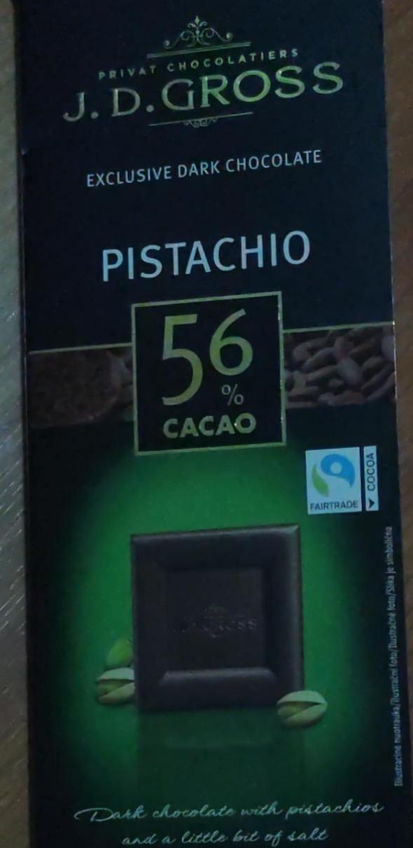 Fotografie - Pistachio 56% cacao J.D.Gross