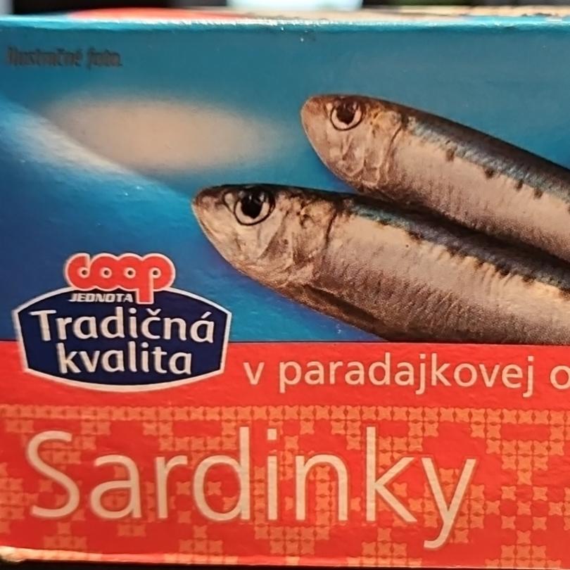 Fotografie - Sardinky v paradajkovej omáčke Jednota Coop