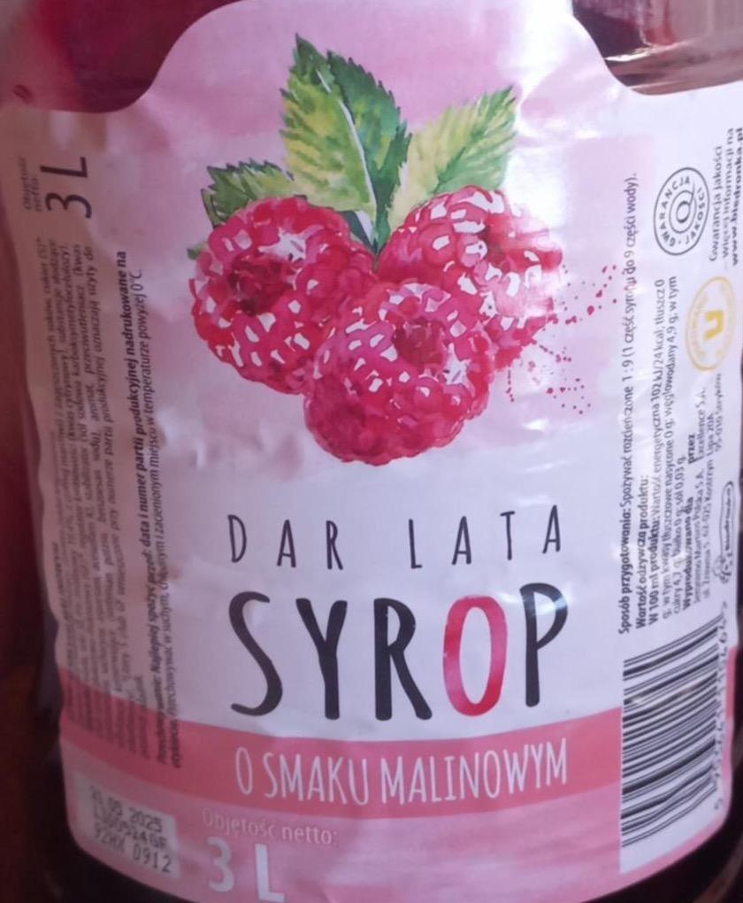 Fotografie - Syrop o smaku malinowym Dar Lata