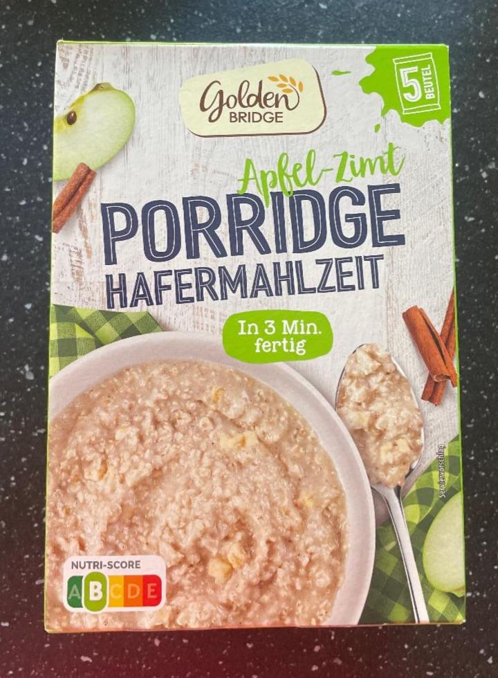 Fotografie - Porridge hafermahlzeit apfel-zimt Golden Bridge