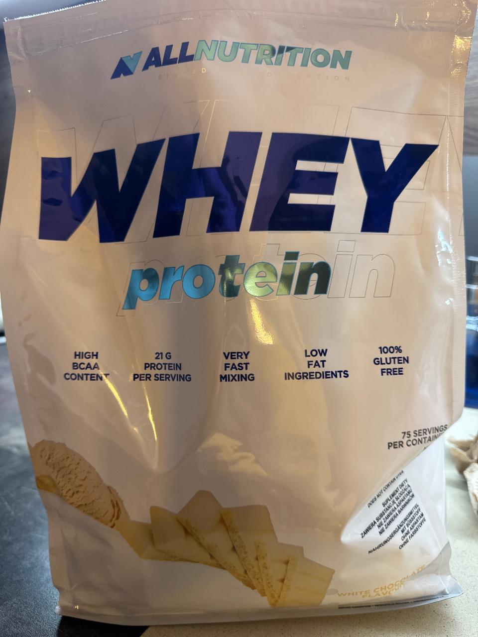 Fotografie - Whey Protein White Chocolate Allnutrition