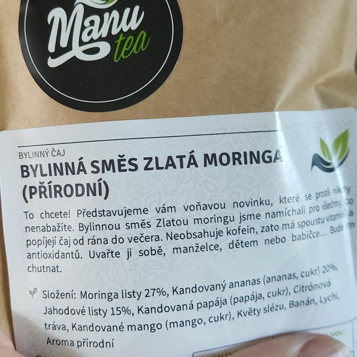 Fotografie - Bylinná směs zlatá moringa přírodní ManuTea