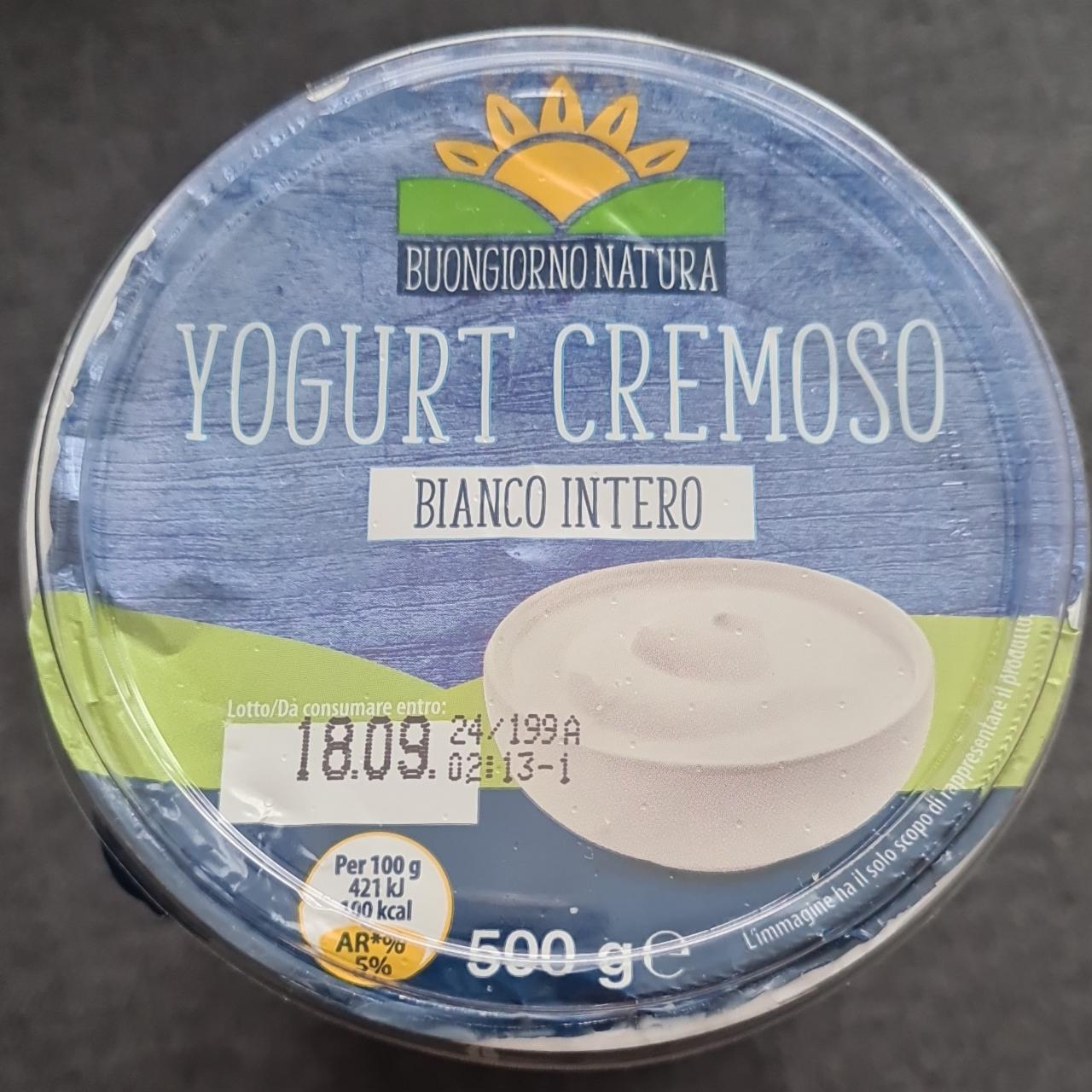 Fotografie - Yogurt Cremoso Bianco Intero Buongiorno Natura