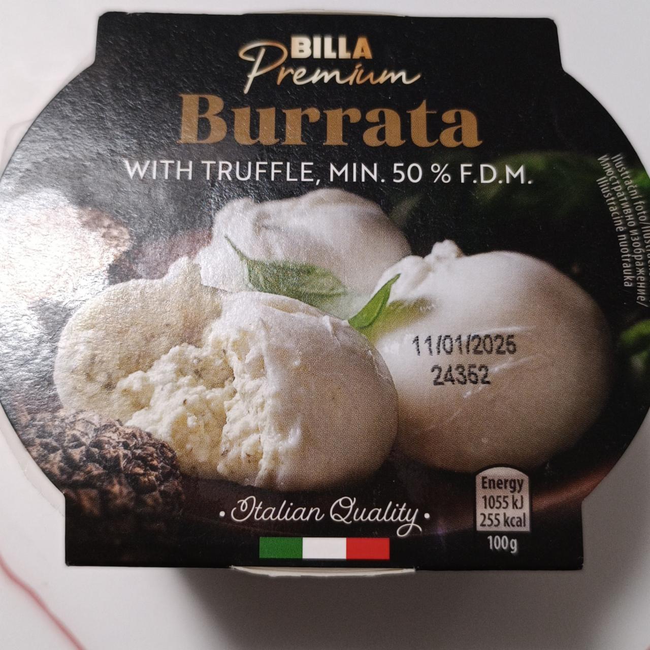 Fotografie - Burrata with truffle Billa Premium