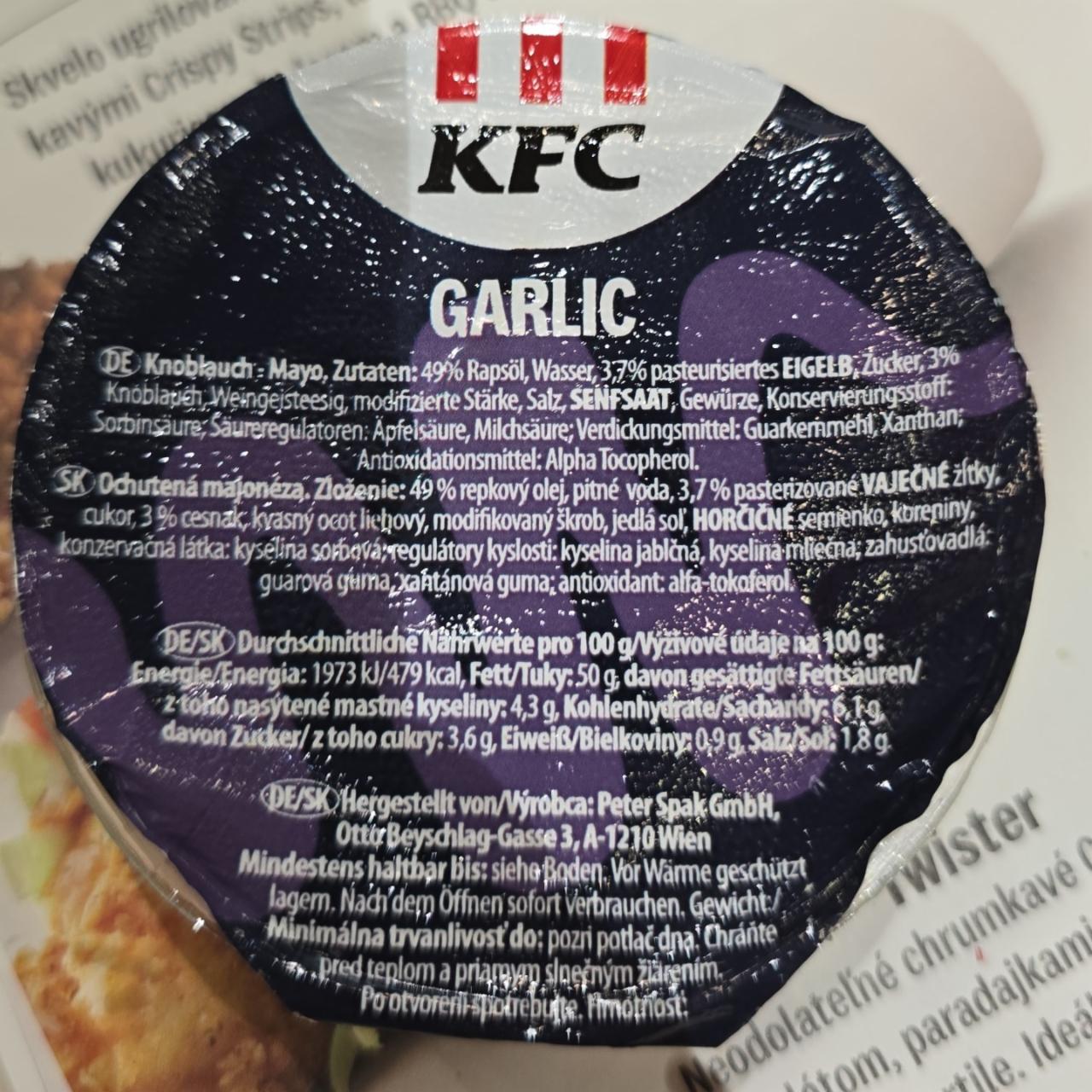 Fotografie - KFC Garlic