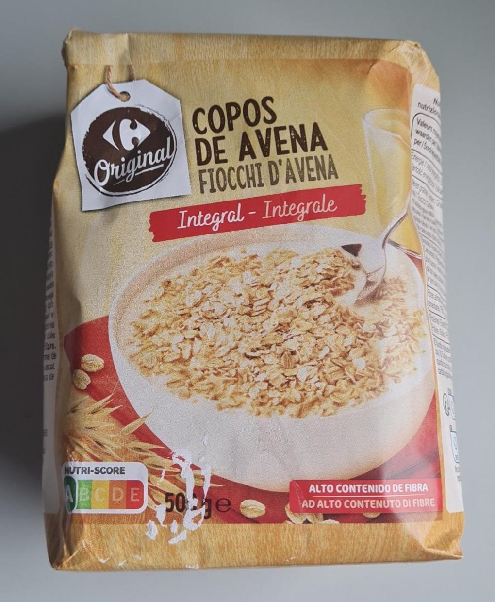 Fotografie - Copos de Avena Integral Carrefour Original