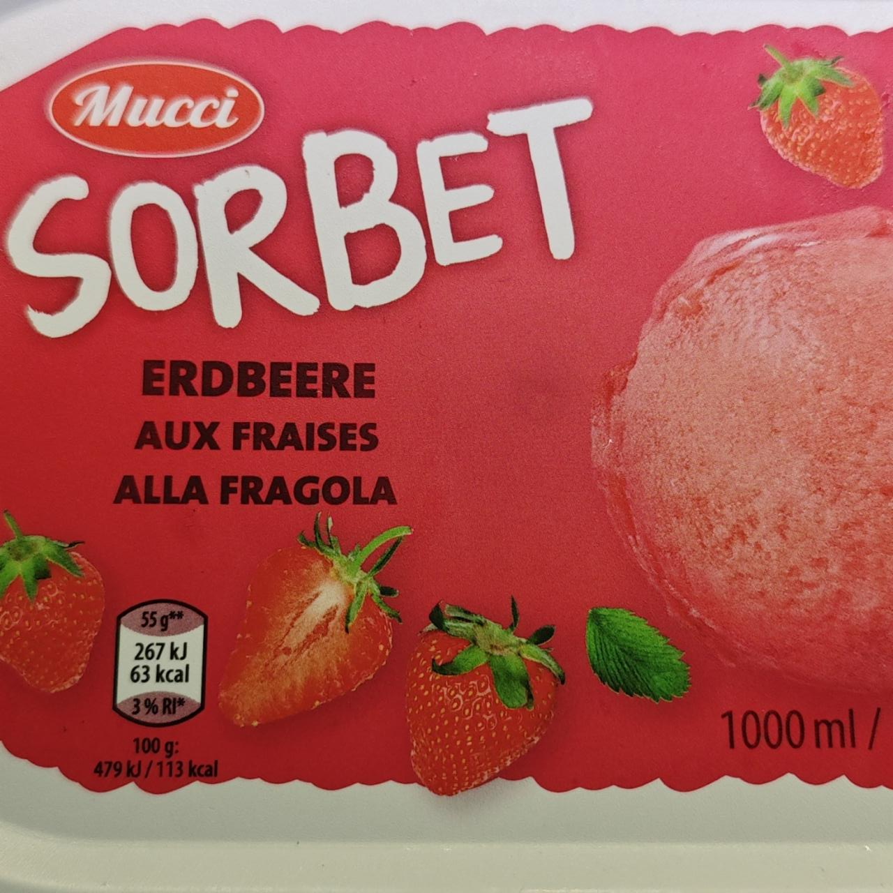 Fotografie - Mucci Sorbet Erdbeere Hofer AT