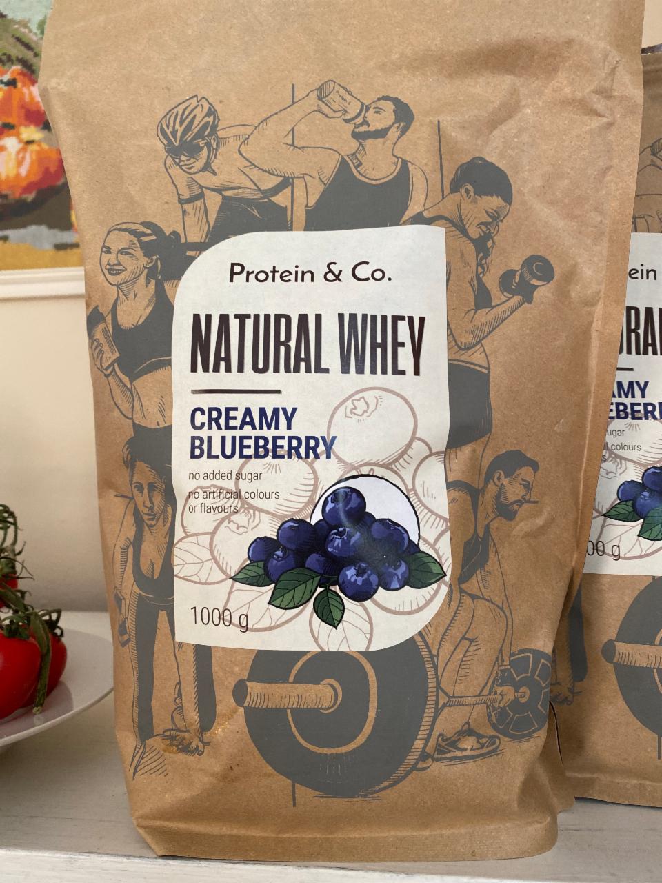 Fotografie - Natural Whey cremy bluberry Protein & Co.