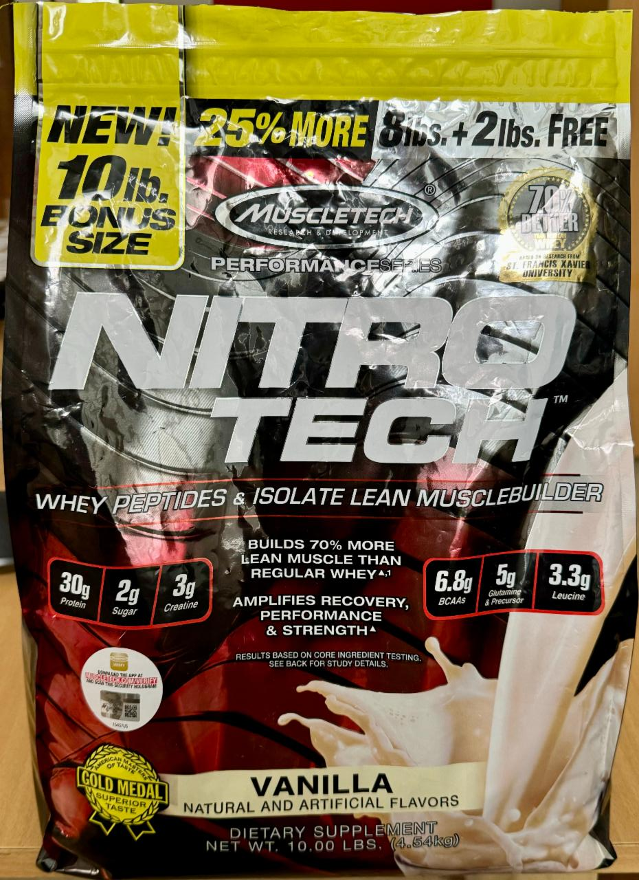 Fotografie - Nitro Tech Vanilla Muscletech