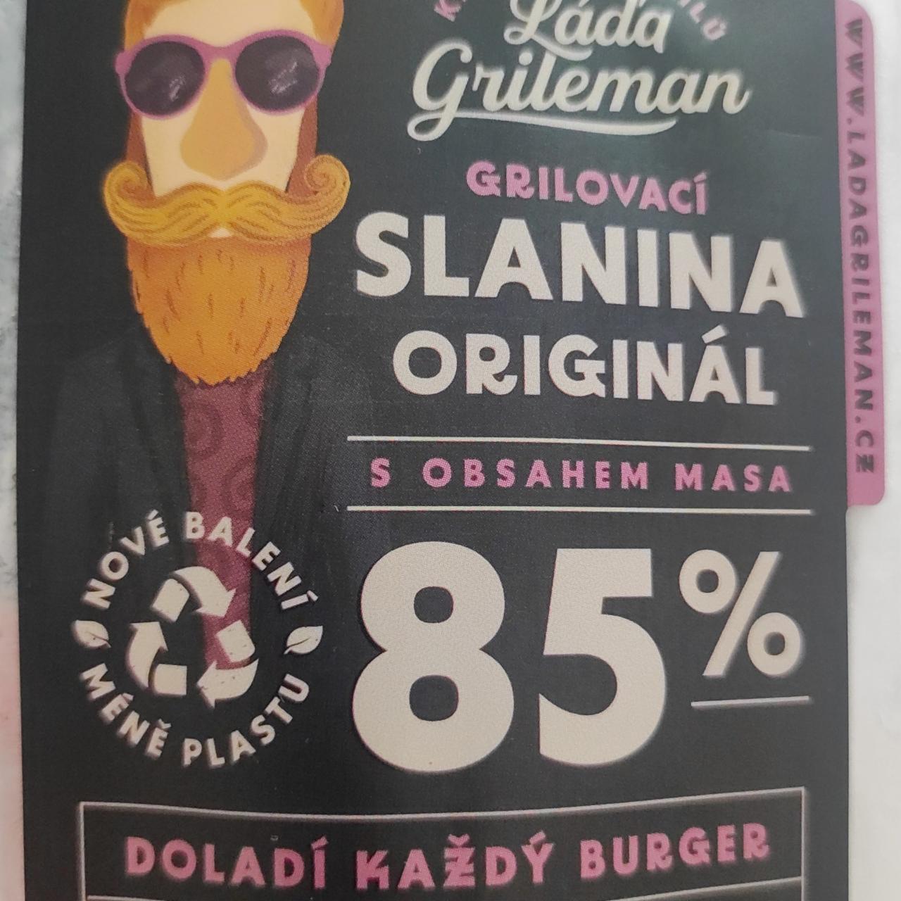 Fotografie - Grilovací Slanina Originál 85% Láďa Grileman