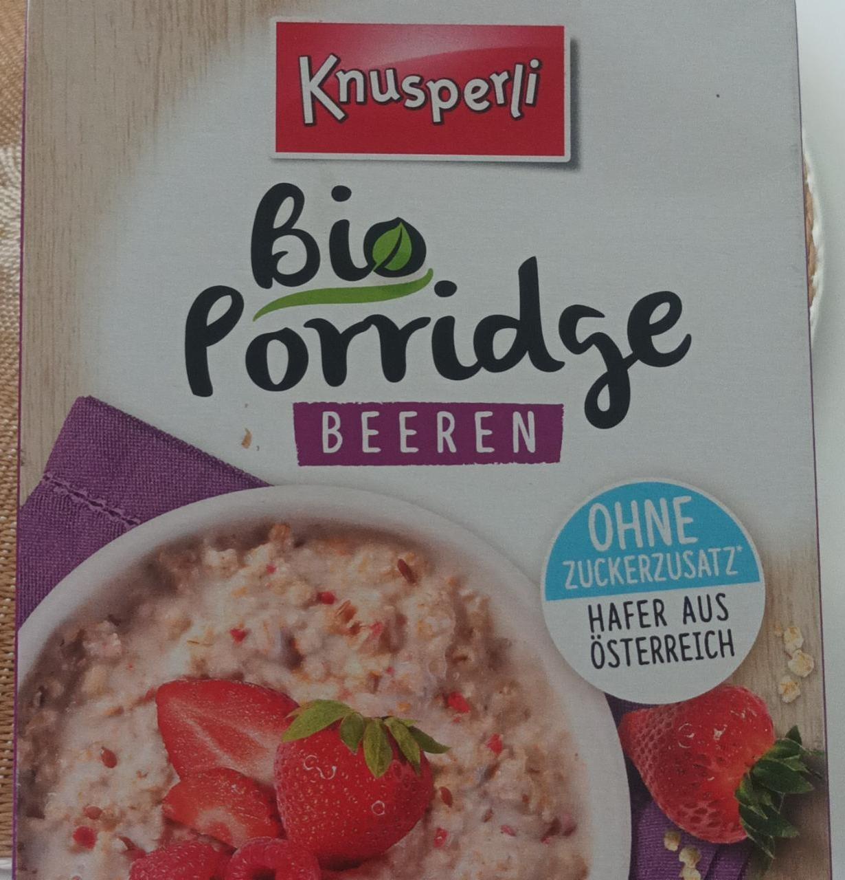 Fotografie - Bio Porridge Beeren Knusperli