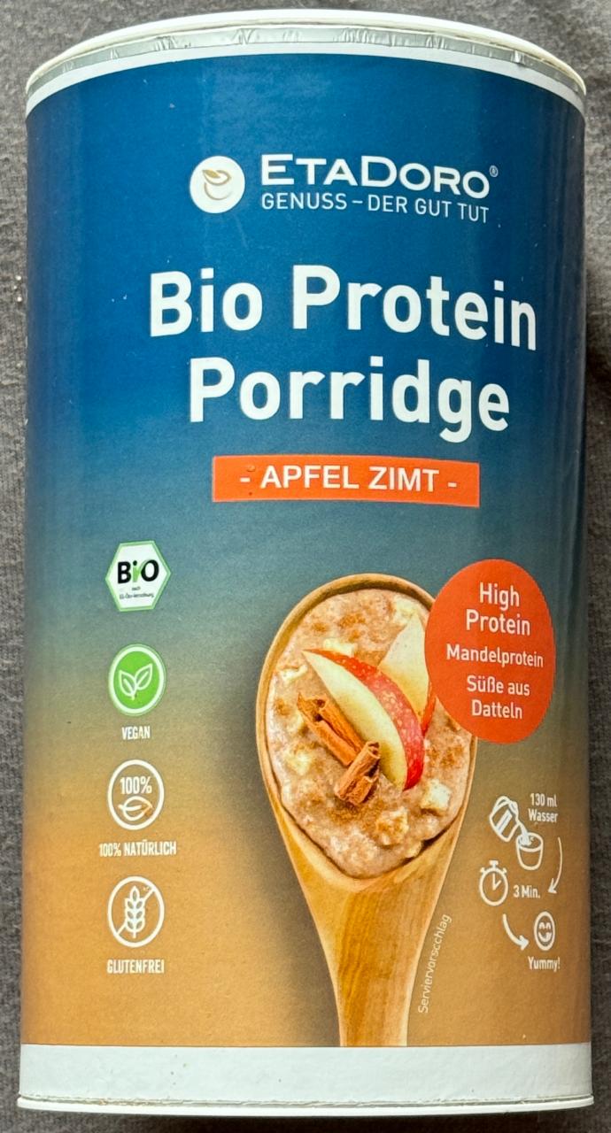 Fotografie - Bio Protein Porridge Apfel Zimt EtaDoro