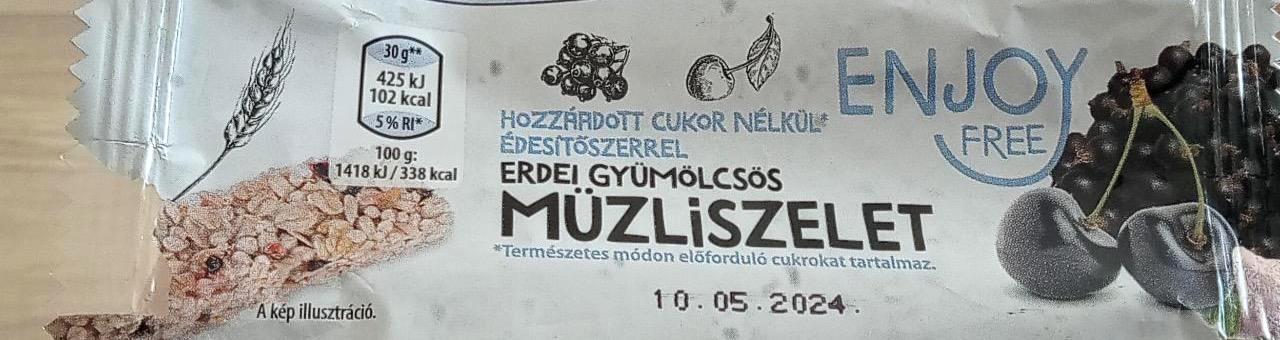 Fotografie - Erdei Gyümölcsös Müzliszelet Enjoy Free