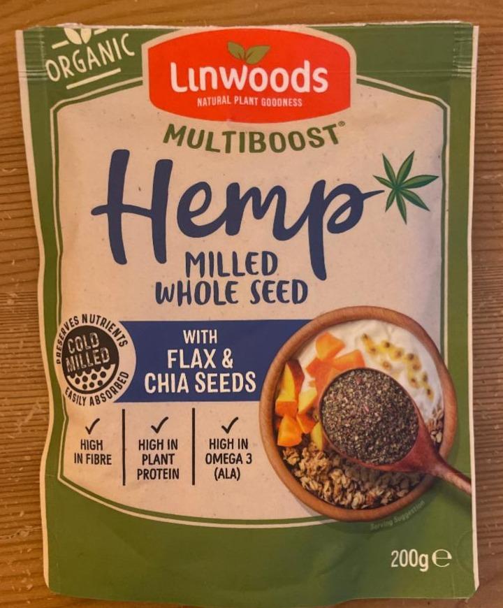 Fotografie - Hemp Milled Whole Seed with Flax & Chia Seeds Linwoods