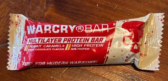 Fotografie - Multilayer Protein Bar Peanut caramel & White chocolate Warcry Bar