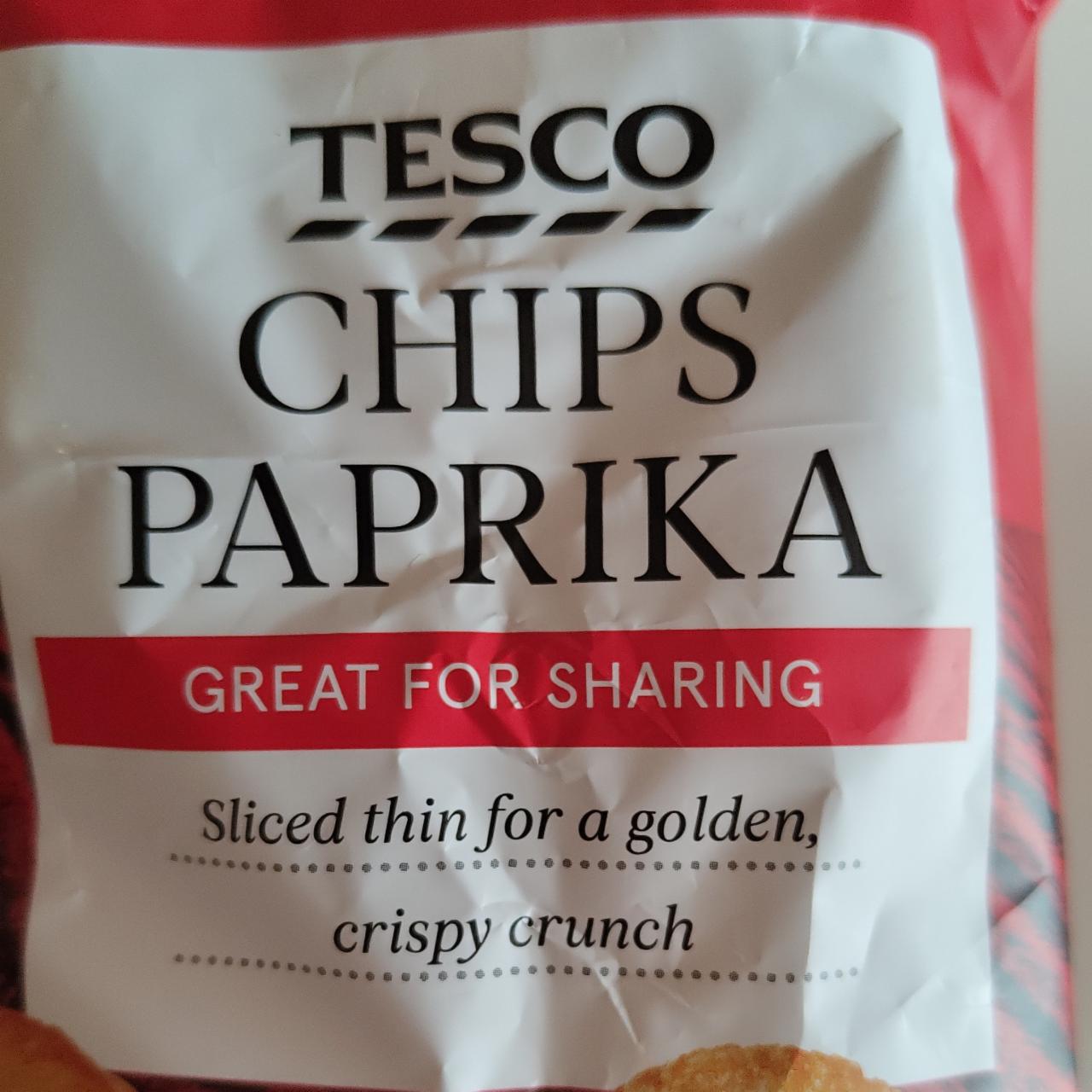 Fotografie - Chips paprika Tesco