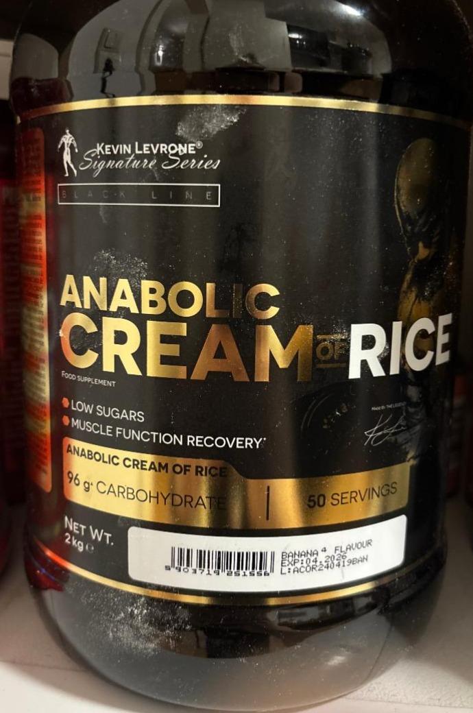 Fotografie - Anabolic Cream of Rice Banana Flavour Kevin Levrone