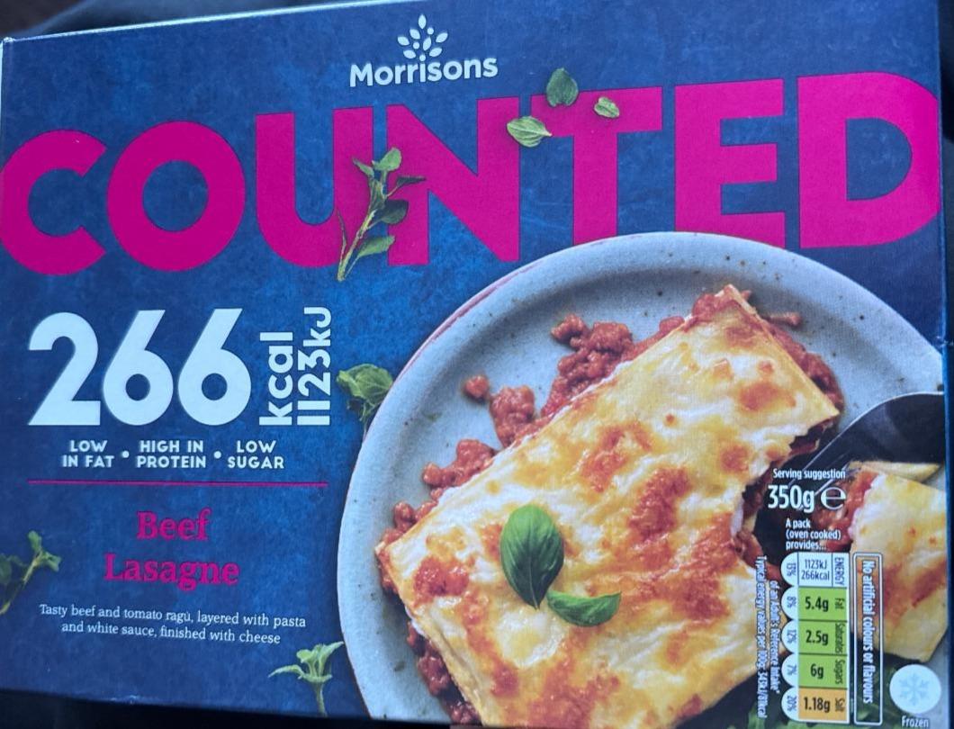 Fotografie - Counted Beef Lasagne Morrisons