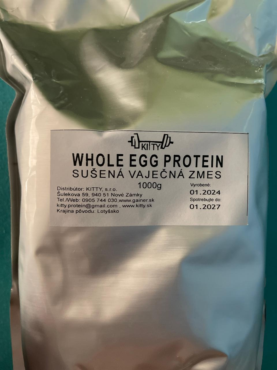 Fotografie - Whole Egg Protein sušená vaječná zmes Kitty