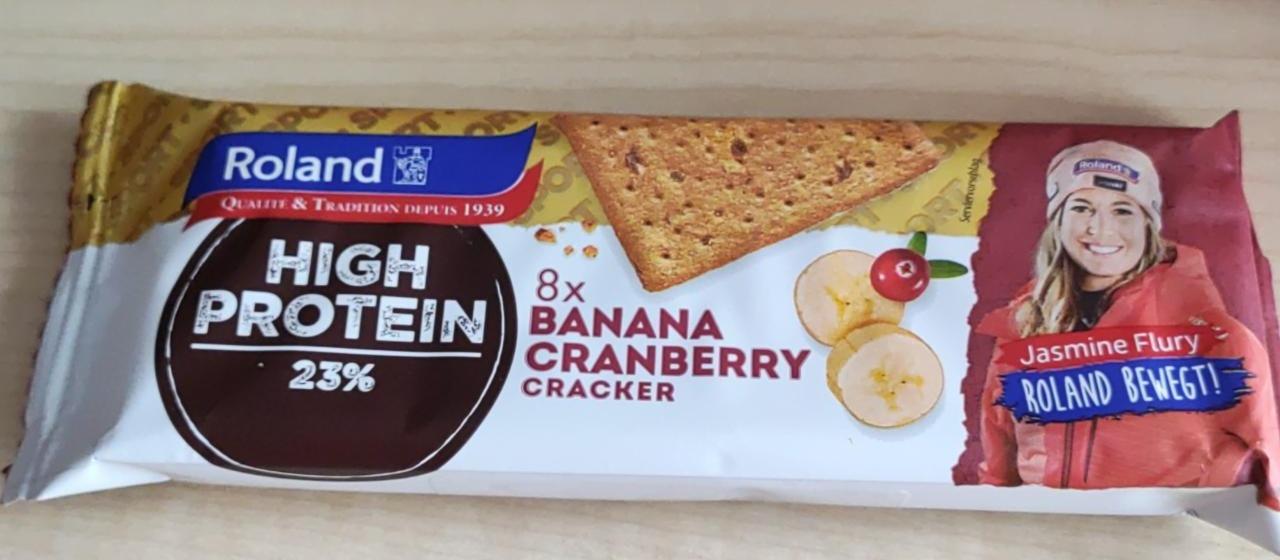 Fotografie - High Protein 23% Banana Cranberry Cracker Roland