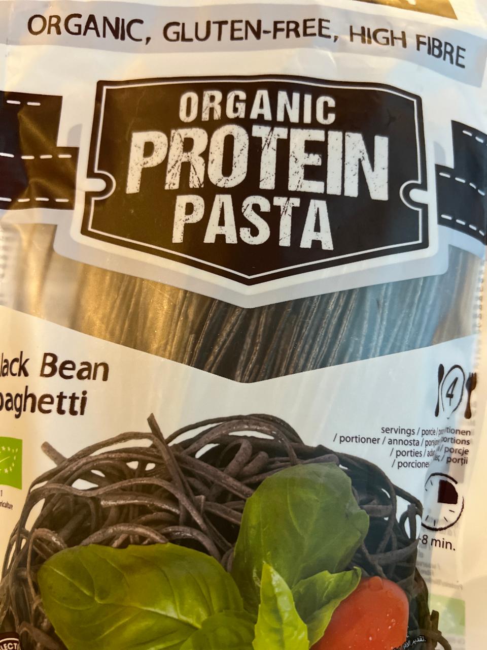 Fotografie - maxsport organic protein pasta black bean spaghetti