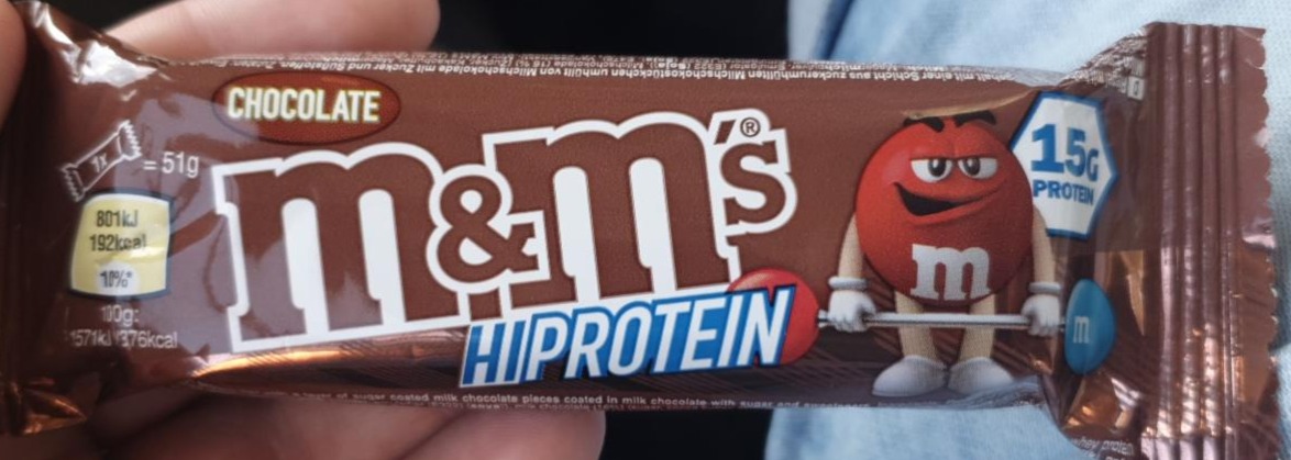 Fotografie - M&M's Hi-Protein Bar Chocolate