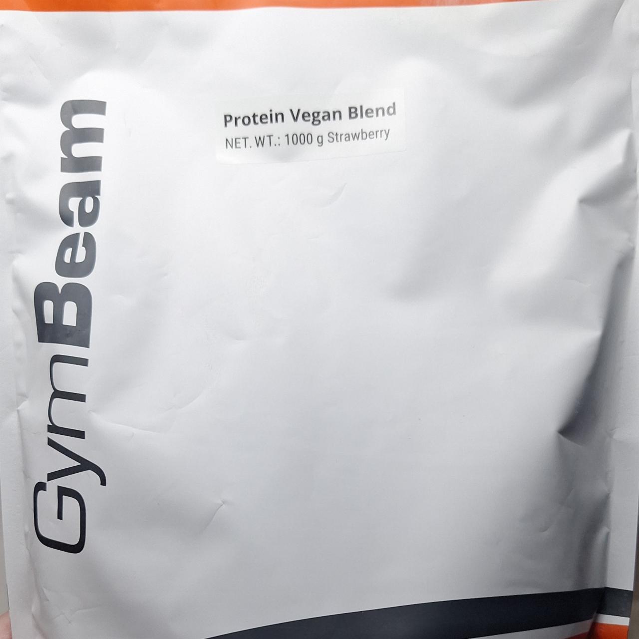 Fotografie - Protein Vegan Blend Strawberry GymBeam