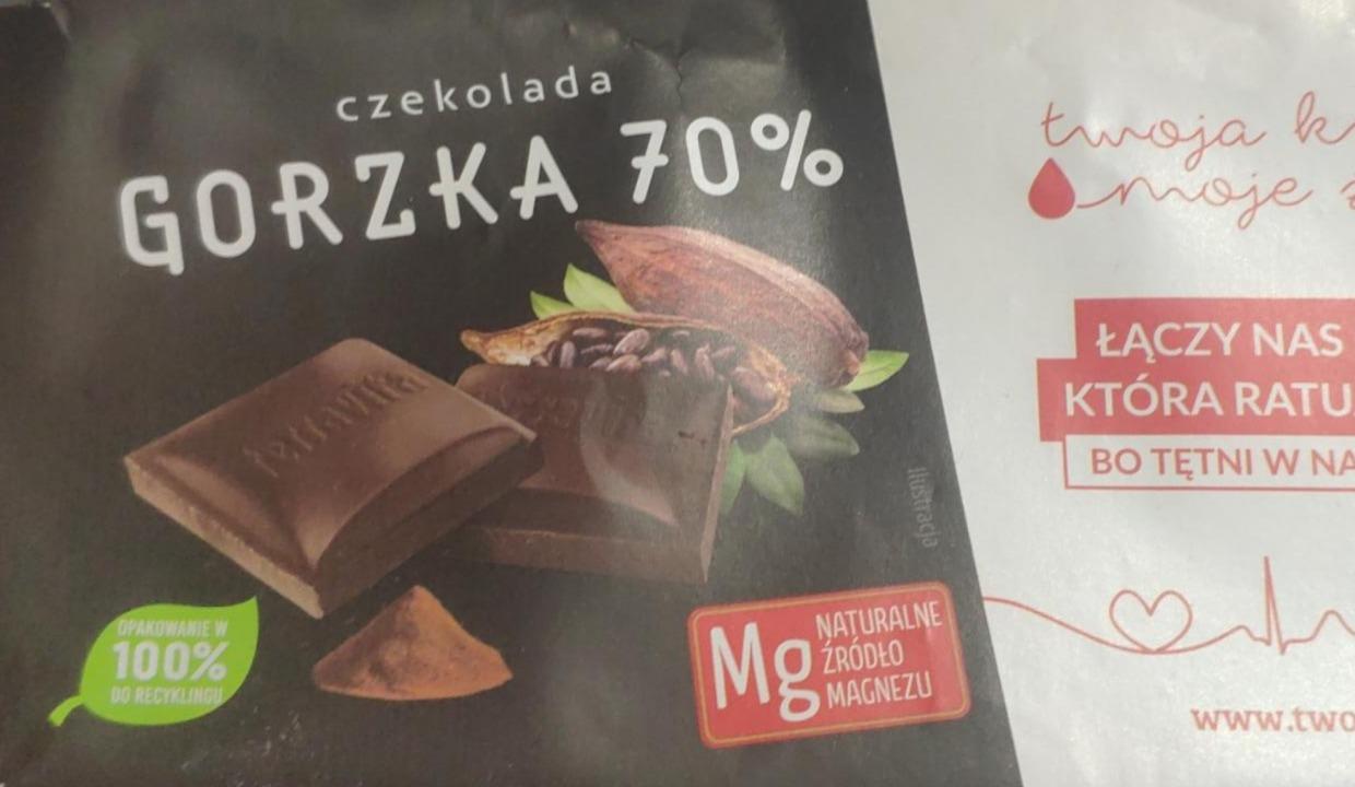 Fotografie - Terravita horká čokoláda mäta 70%