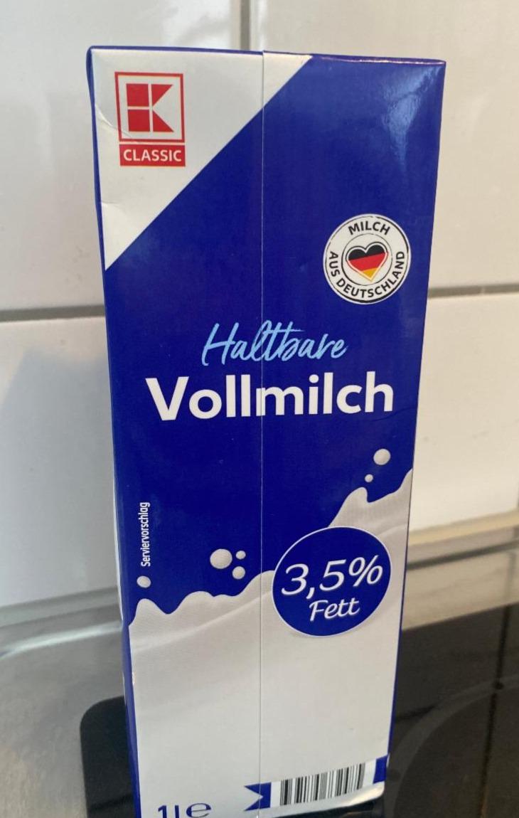 Fotografie - Haltbare Vollmilch 3,5% Fett K-Classic