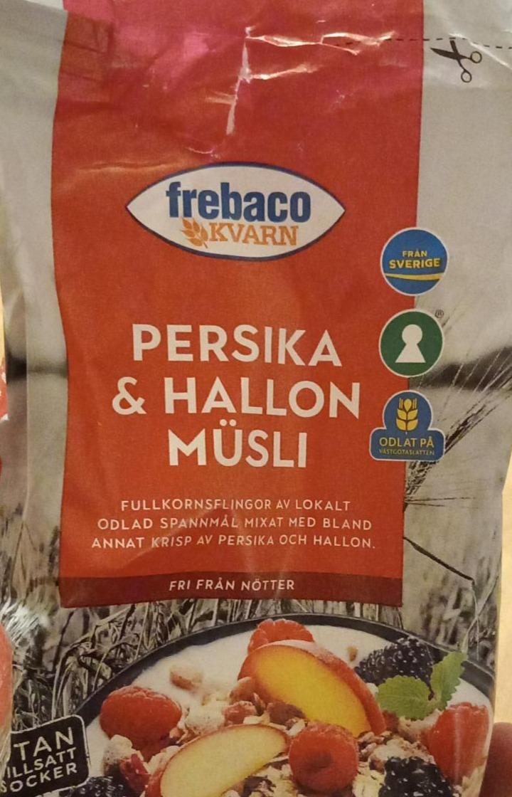 Fotografie - Persika & Hallon müsli Frebaco Kvarn