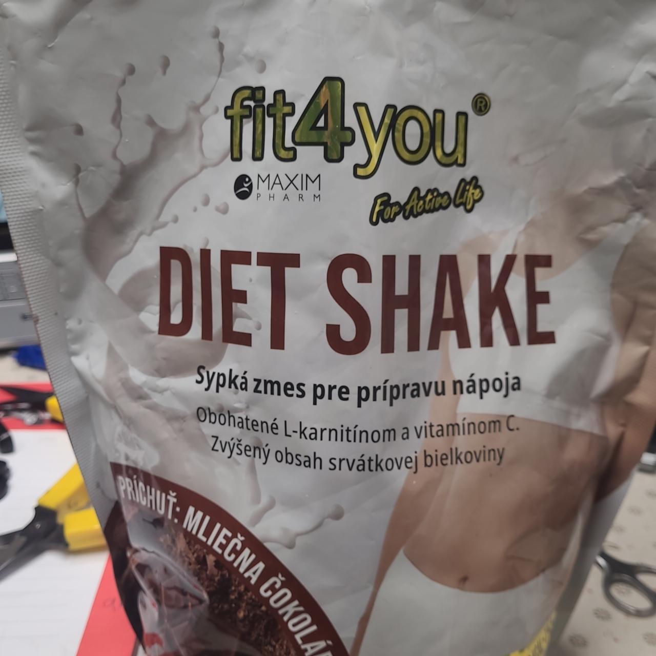 Fotografie - Diet Shake mliečna čokoláda Fit4you