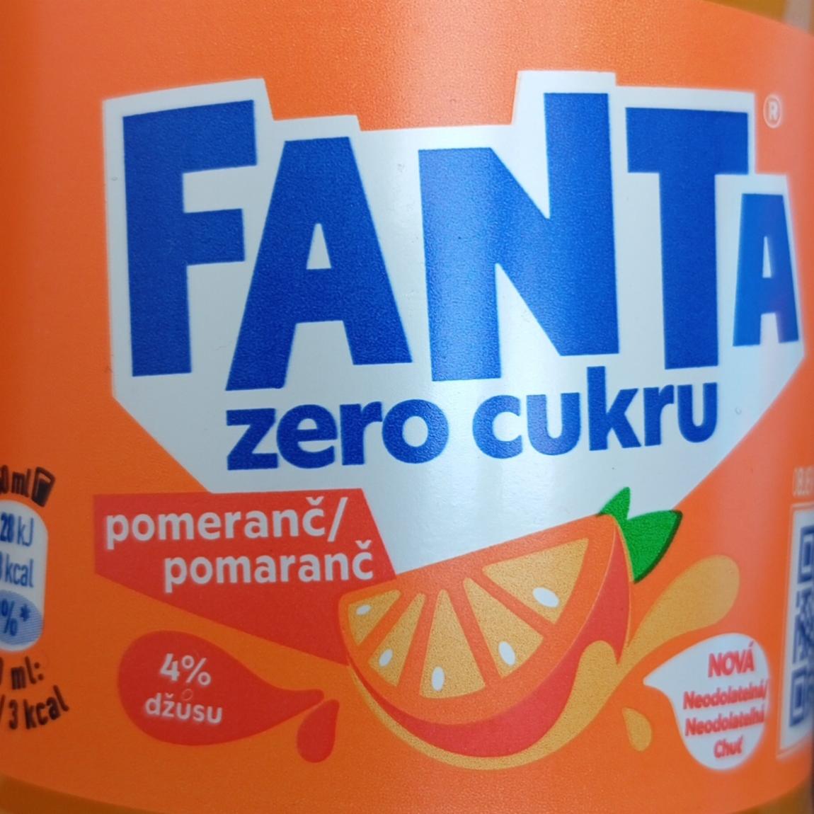 Fotografie - Pomaranč zero cukru Fanta