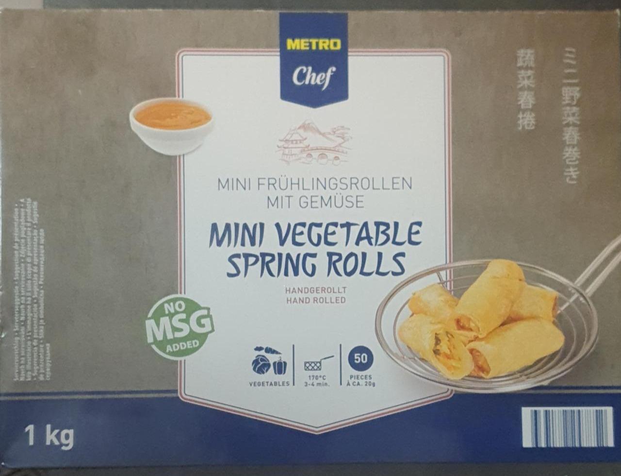 Fotografie - Mini Vegetable Spring Rolls Metro Chef