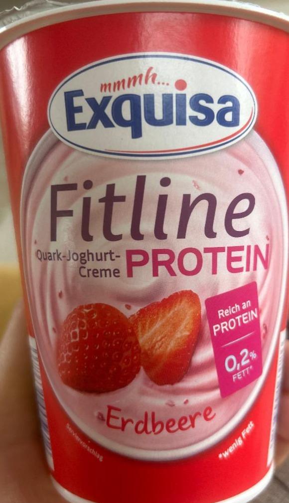 Fotografie - Fitline Quark-Joghurt-Creme Protein Erdbeere Exquisa