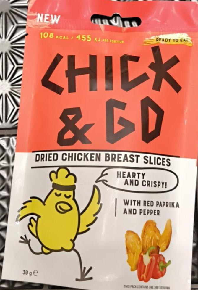 Fotografie - Dried chicken breast slices Chick & Go