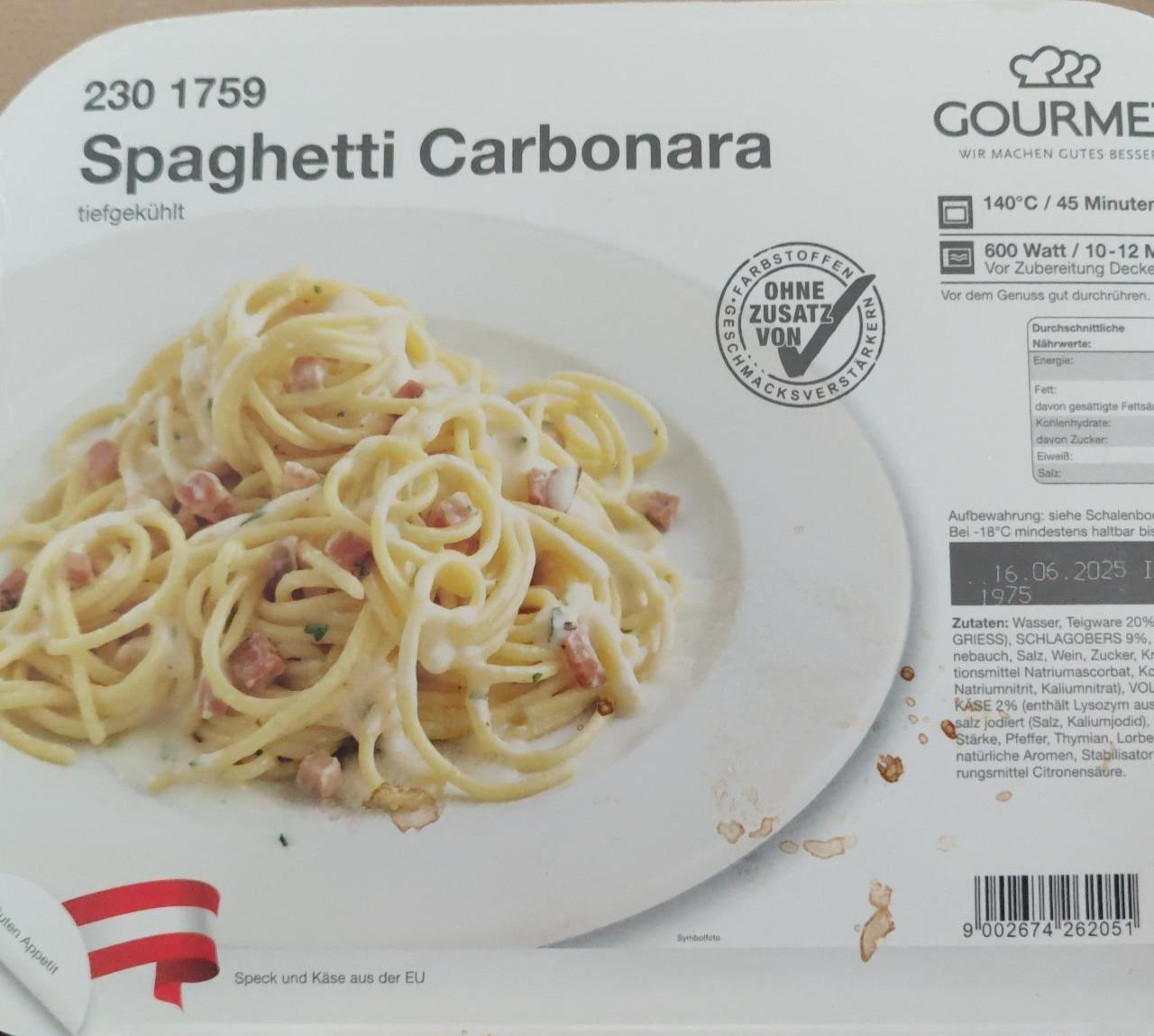 Fotografie - Spaghetti Carbonara Gourmet