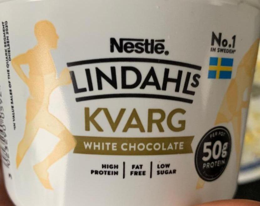 Fotografie - Lindahls kvarg white chocolate Nestlé