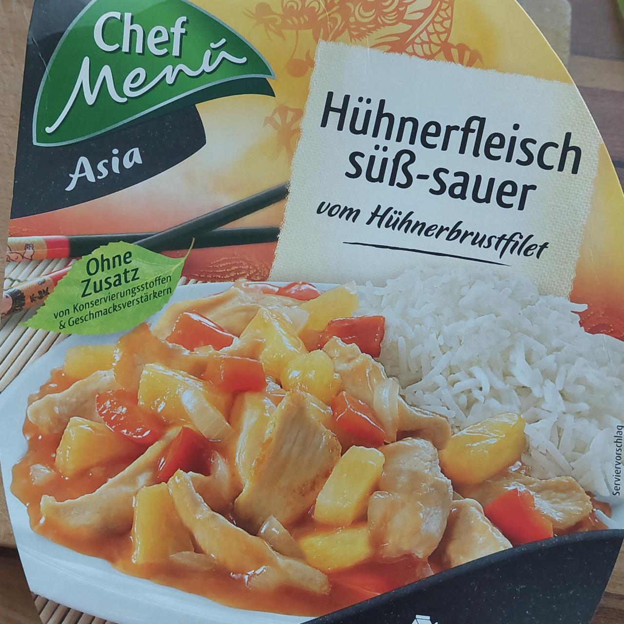 Fotografie - Hühnerfleisch süß-sauer Chef Menu