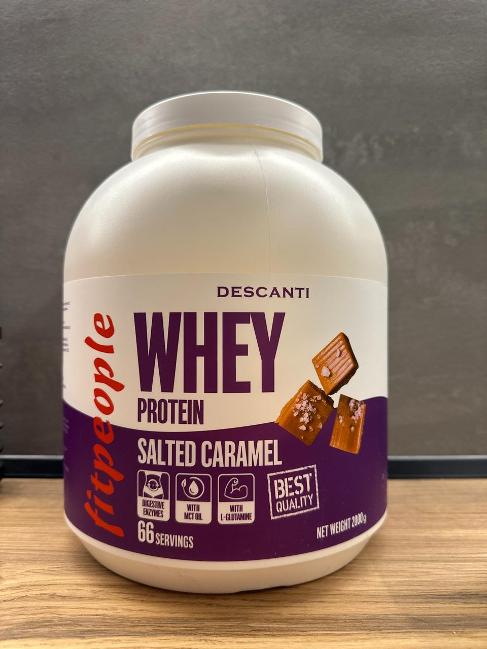 Fotografie - Whey protein salted caramel descanti