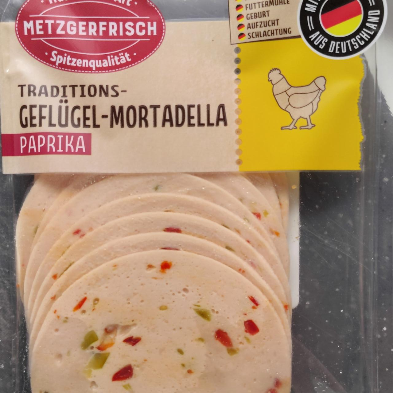 Fotografie - Traditions-geflügel-mortadella paprika Metzgerfrisch