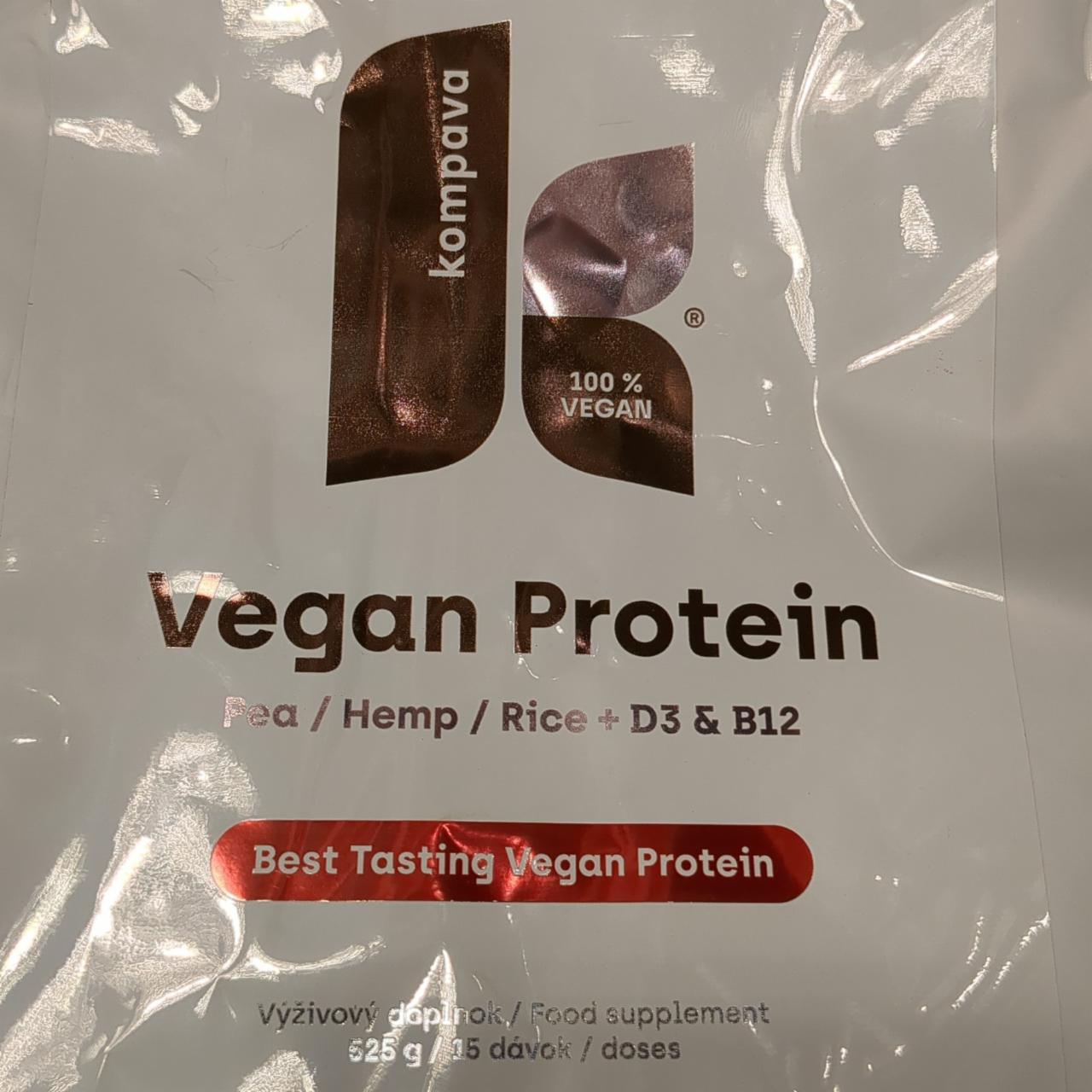 Fotografie - Vegan protein čokoláda-pomeranč Kompava