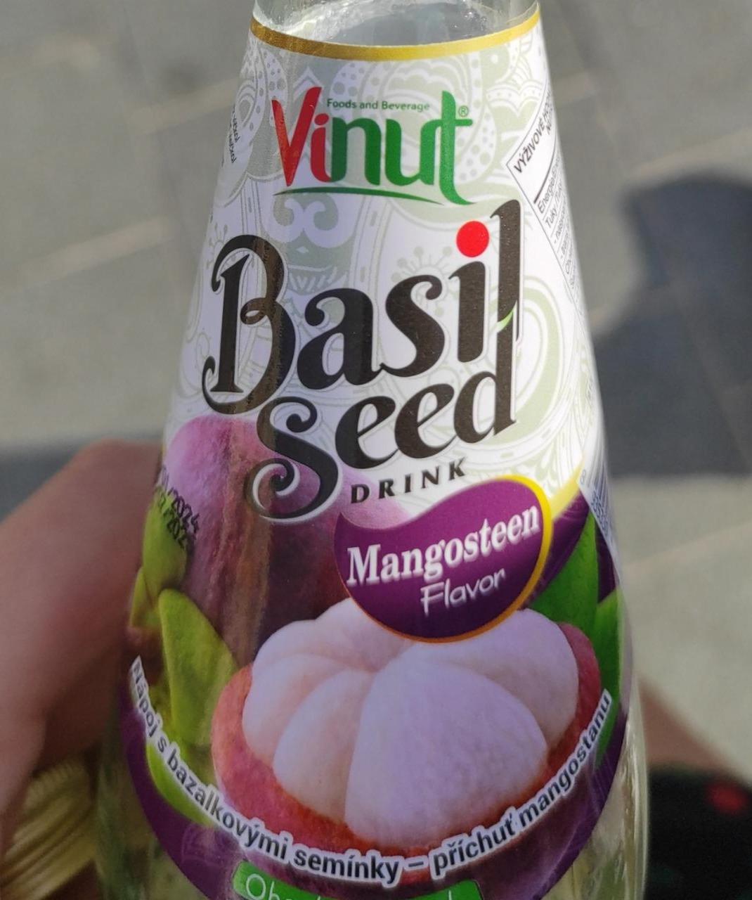 Fotografie - Basil Seed Drink Mangosteen Flavor Vinut