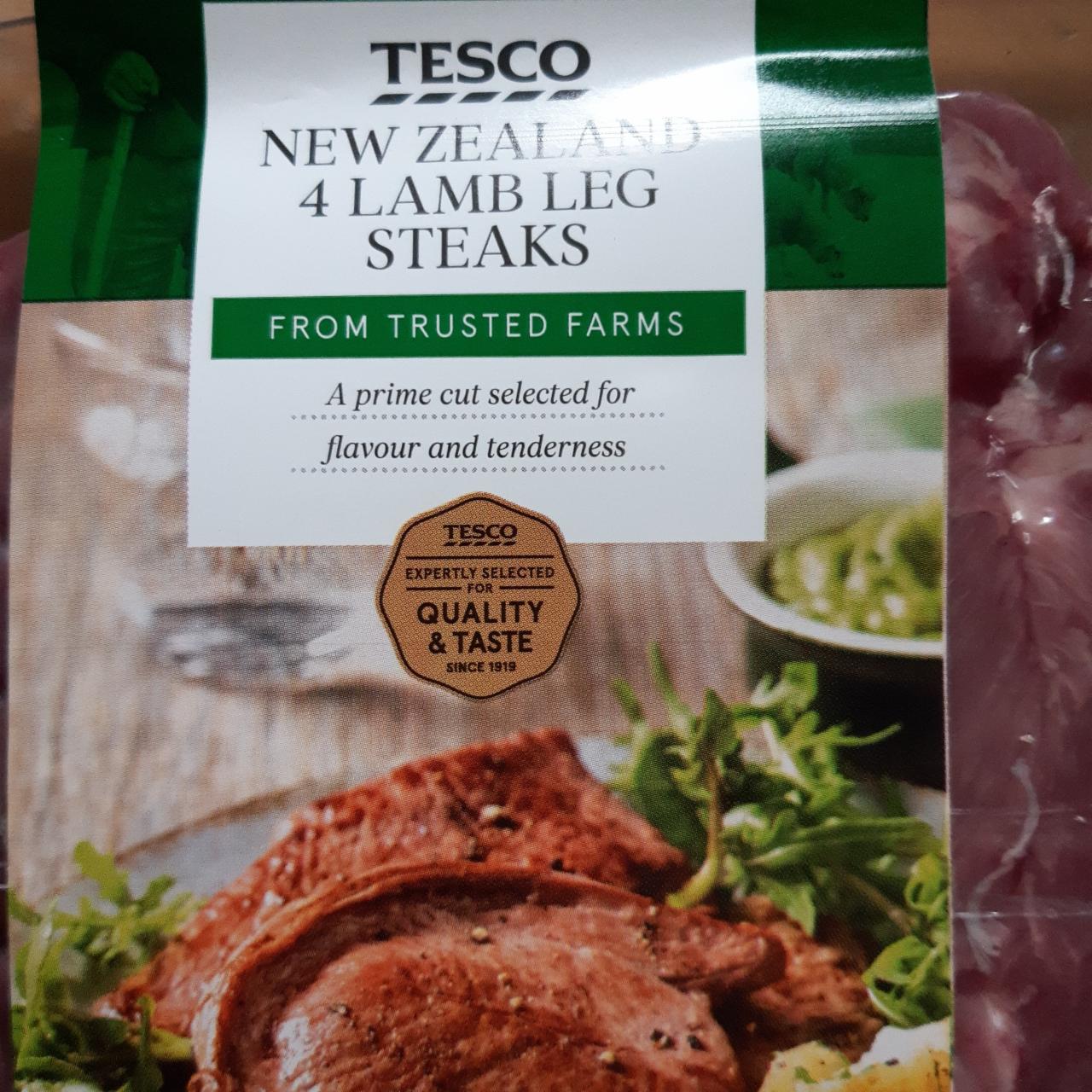 Fotografie - New Zealand 4 Lamb Leg Steaks Tesco