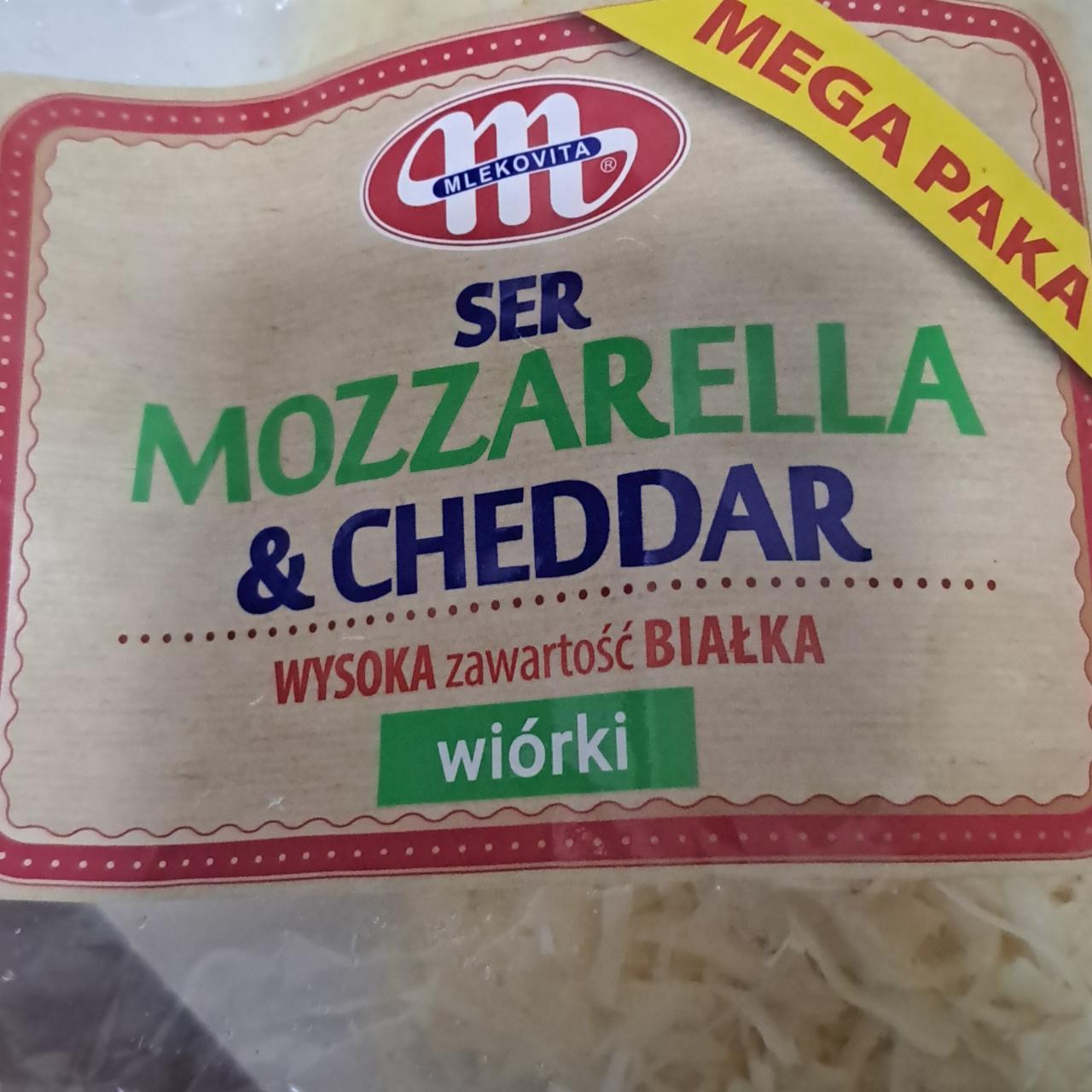 Fotografie - Ser mozzarella & cheddar Mlekovita