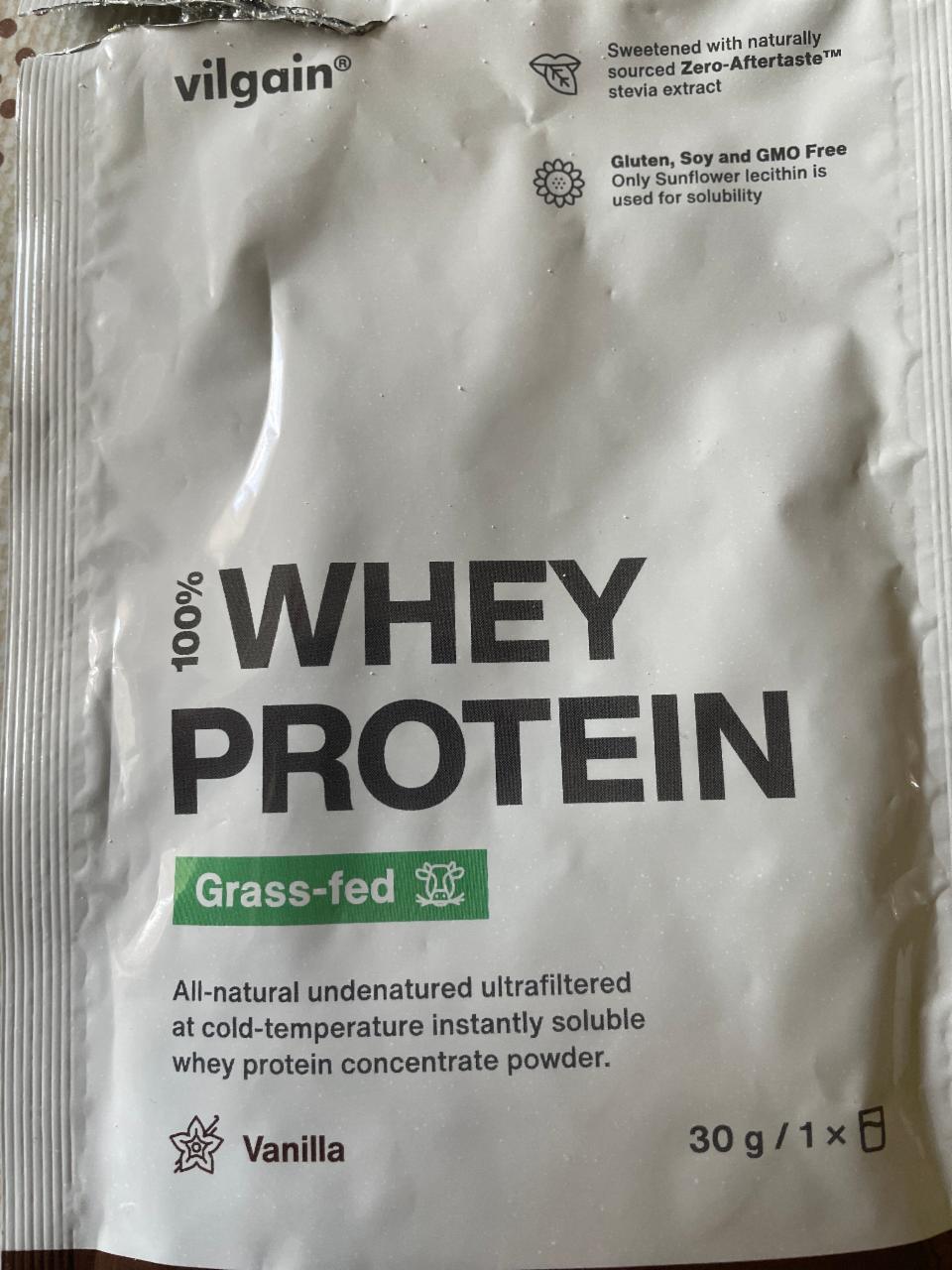 Fotografie - Whey Protein Grass-fed Vanilla Vilgain