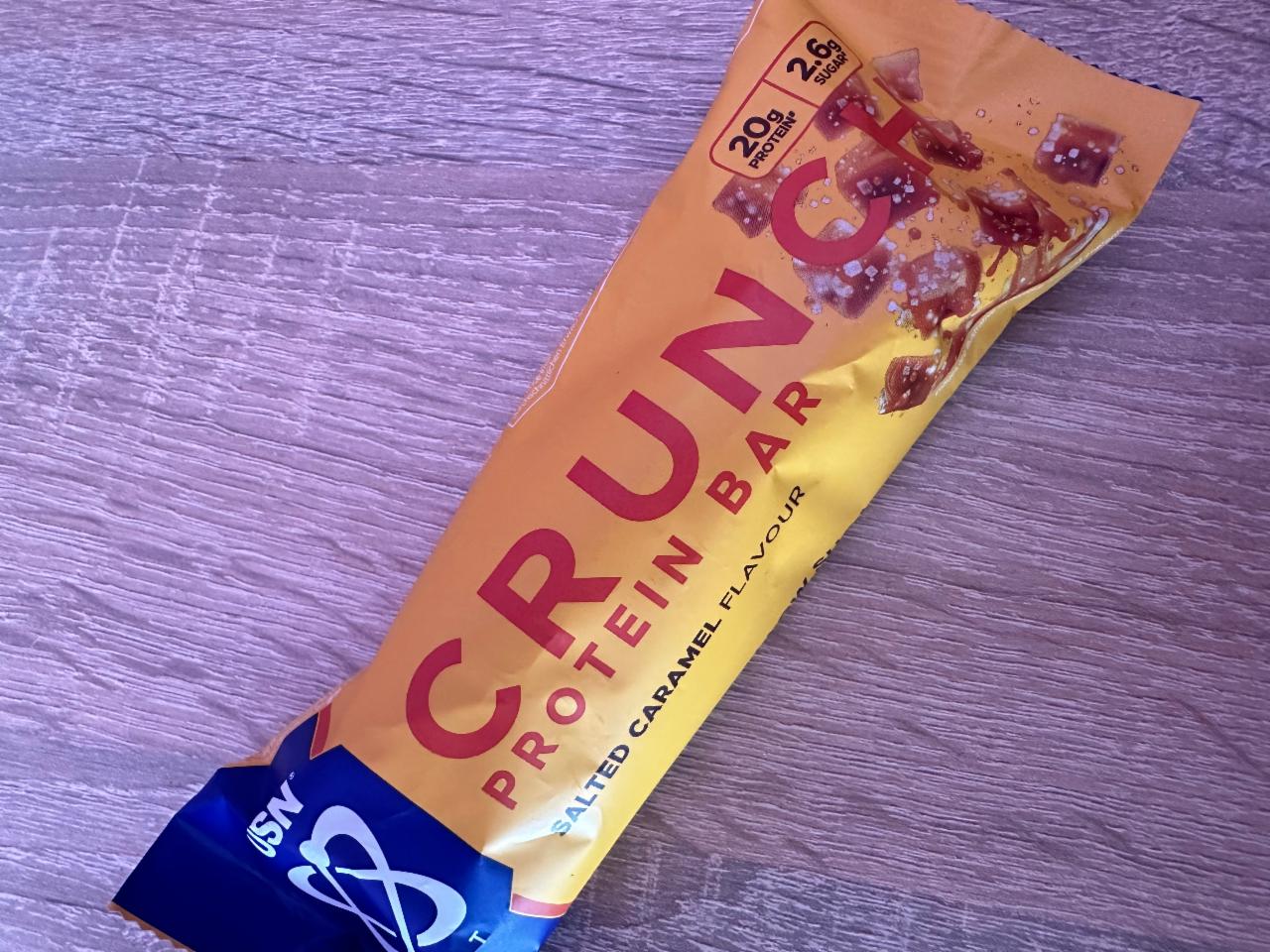 Fotografie - Crunch protein bar salted caramel flavour USN