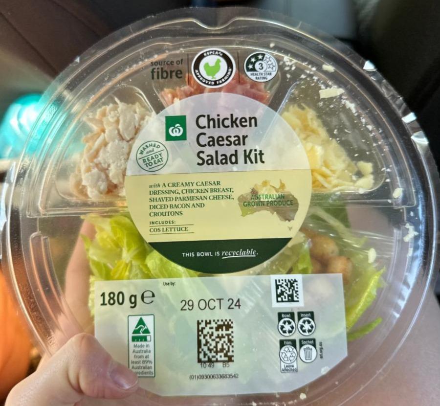 Fotografie - Chicken caesar salad kit Woolworths