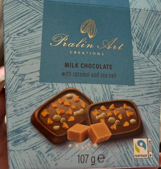 Fotografie - Pralin Art Creations Milk Chocolate with caramel and sea salt